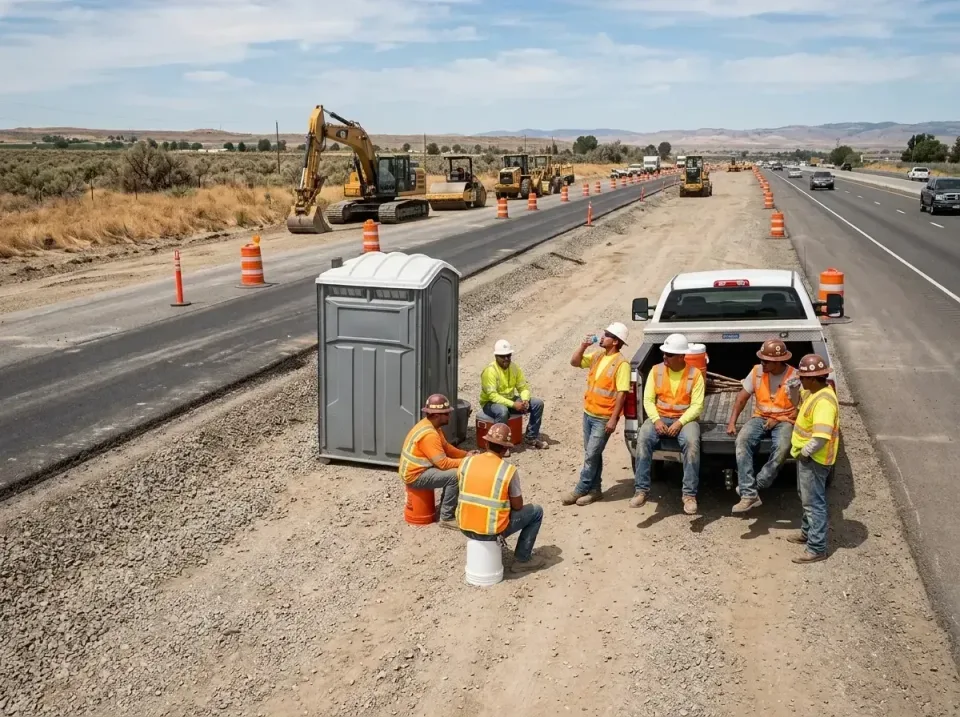 highway-road-construction-crew-007 — frequently asked questions, Porta Potty and Restroom Rentals in Algona, WA